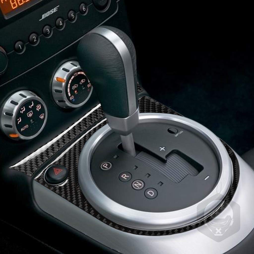 Real Premium Carbon Fiber Compatible with Nissan 350z 2006 2007 2008 2009 Accessories Car Transmission Panel Cover Sticker Decal Auto Interior Trim (Style B)