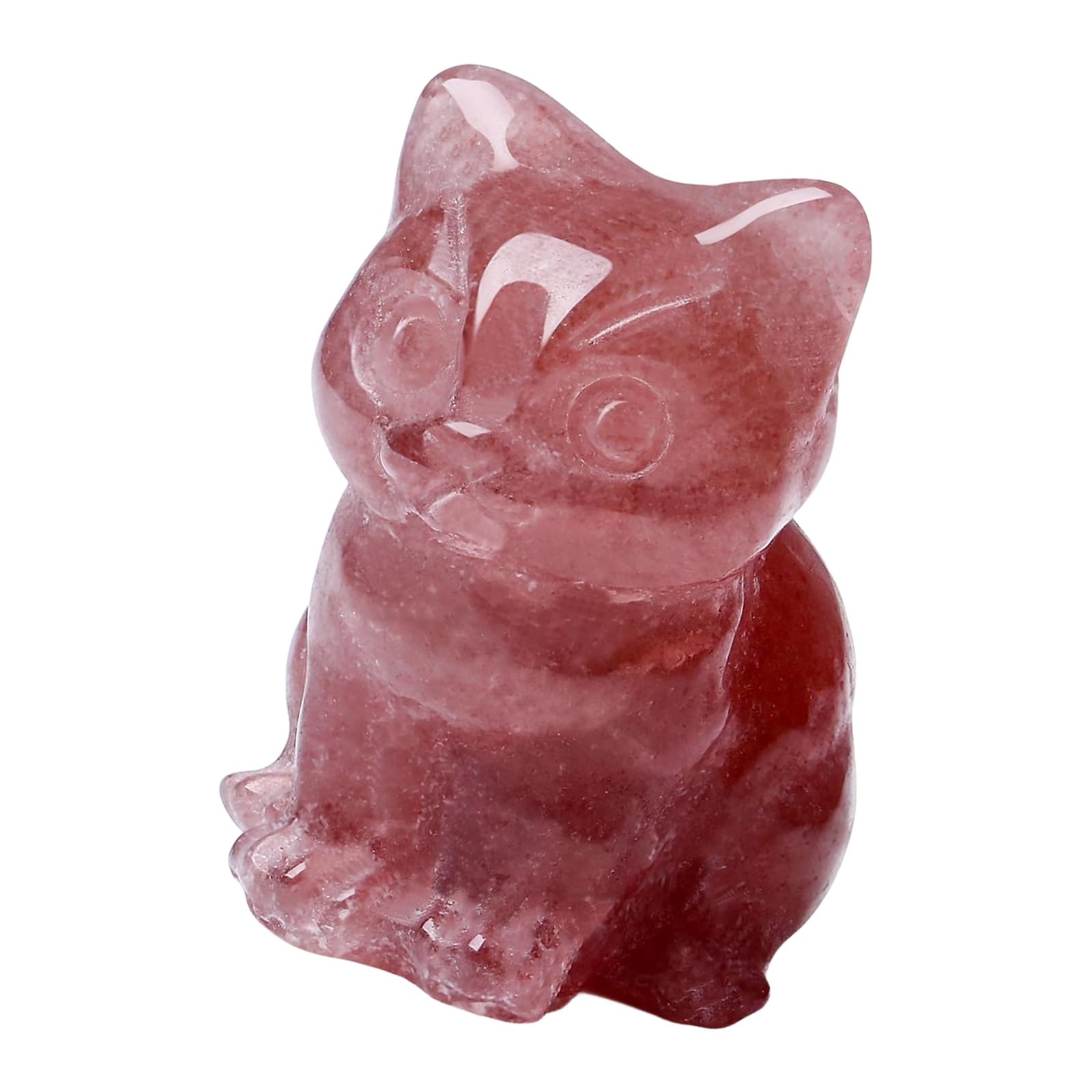 Cat Decorations, Statues, Crystals, Sitting Figures, Happy Cat Statue, Loss of Cat, Sympathy, Gift, Kitten Lover, Home Decoration, Crystal Figures, Lover Gift
