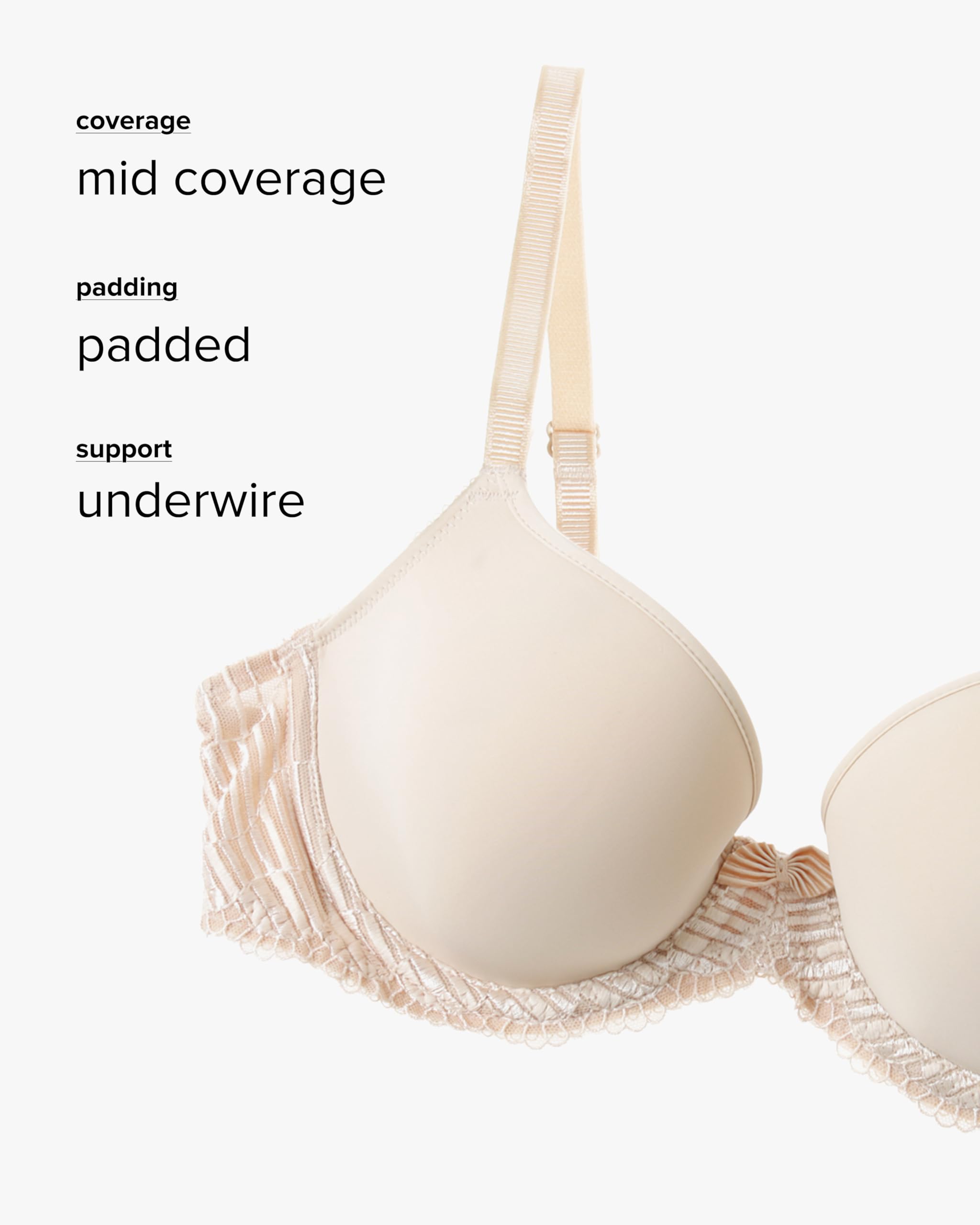 Wacoal Sujetador La Femme Contour para Mujer, Piel Natural, 90F