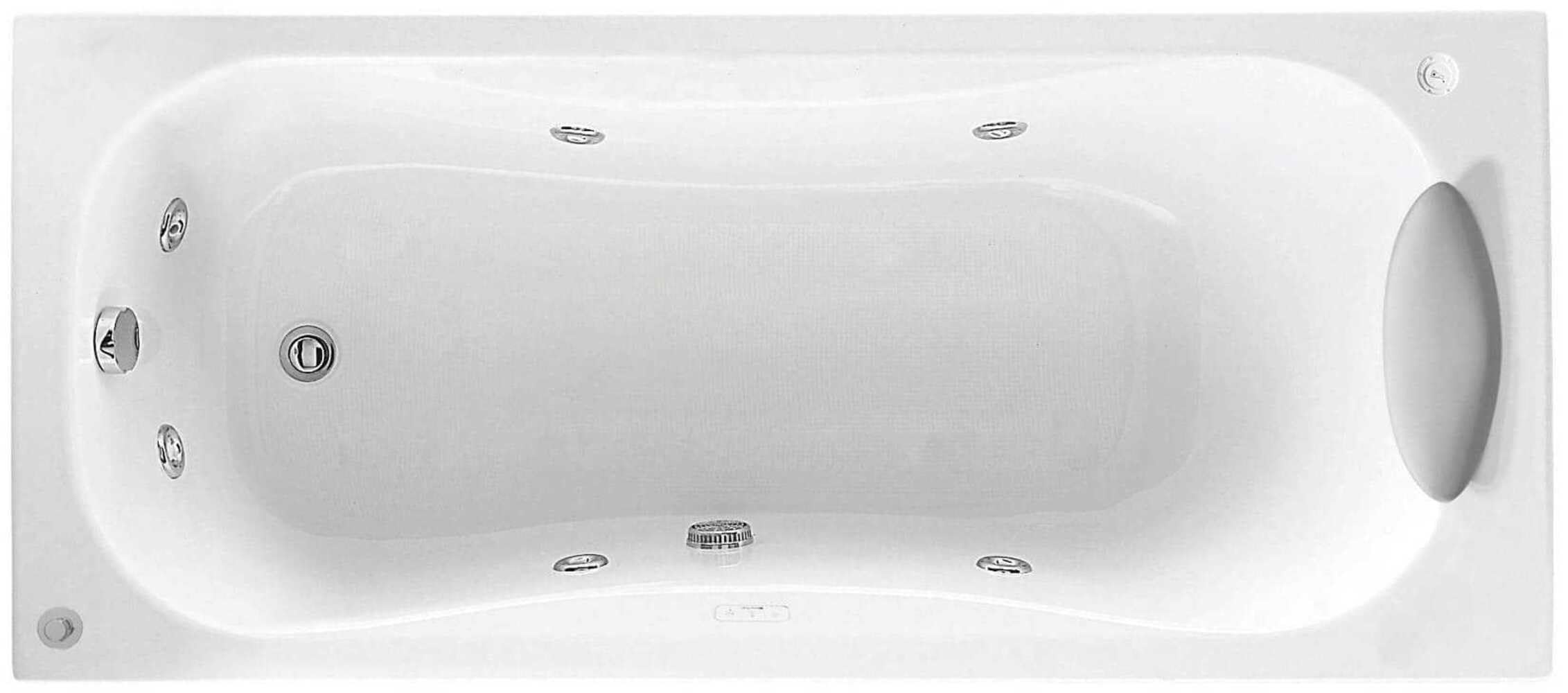 calypso - Bañera 160x70 derecha llenado blanco sin panel