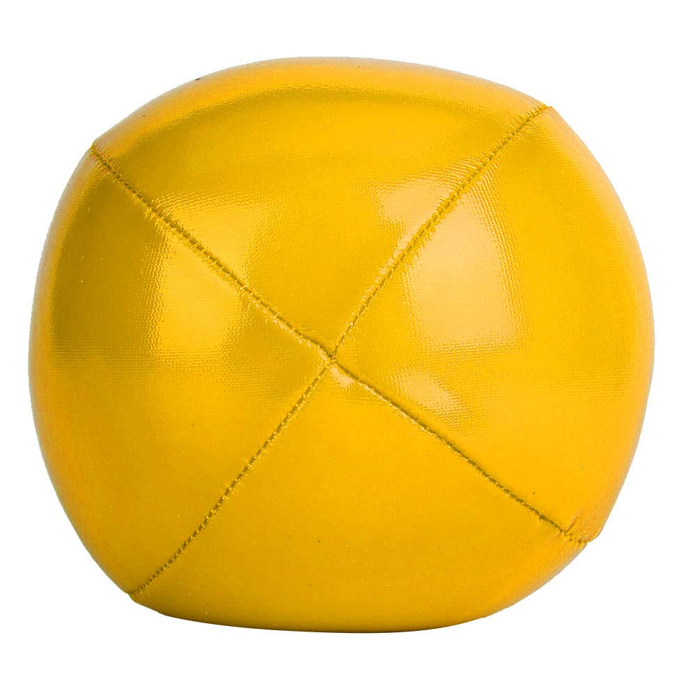 Thud Juggling Balls, Portable PU Leather Juggling Ball for Acrobatics for Juggling for for Playground(Yellow)