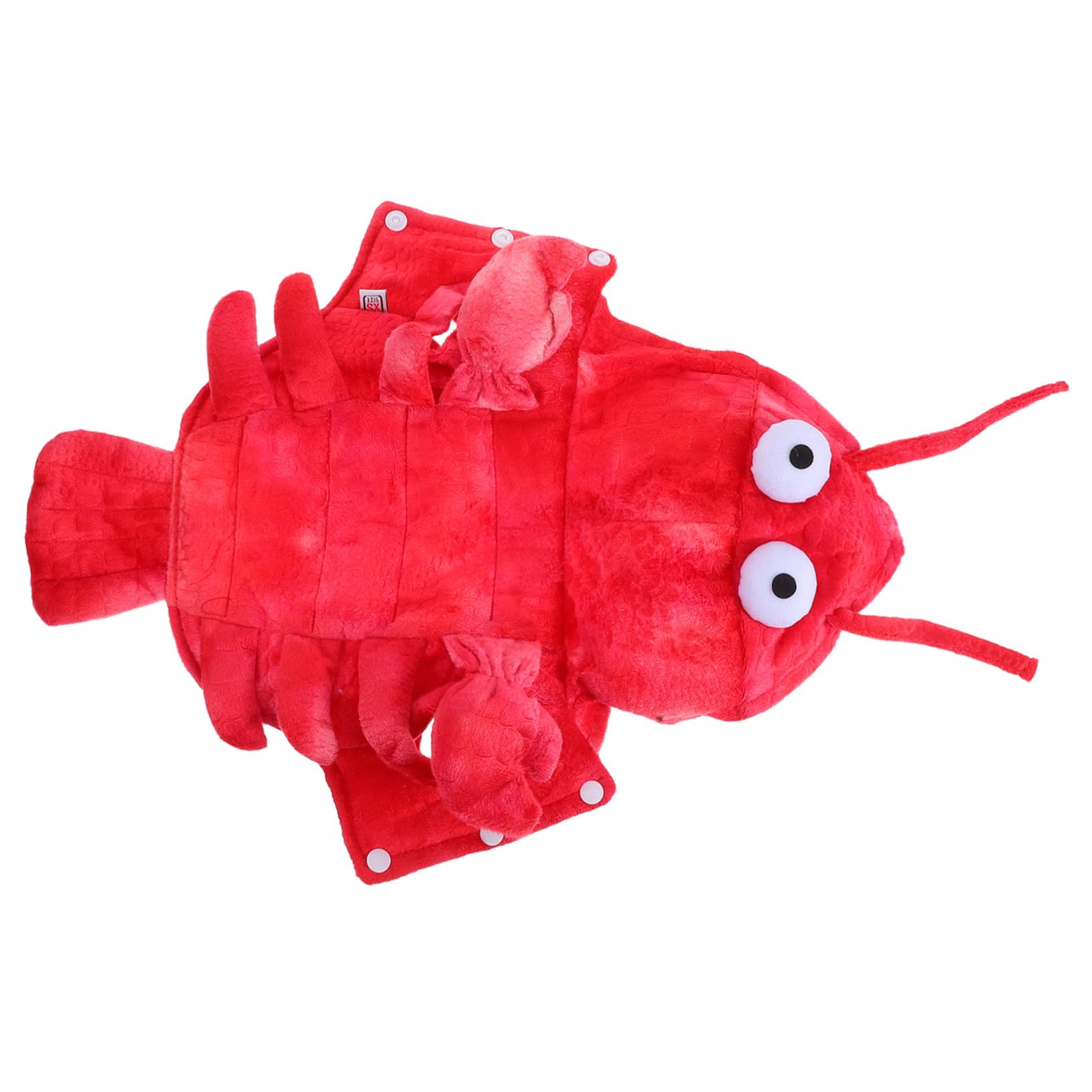 KOMBIUDA Costume Halloween Cane Rosso Forma di Aragosta in Xs Abbigliamento per Cani Piccoli Vestito Divertente e Caldo per Feste Autunnali e Invernali