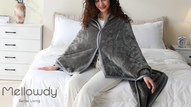 Amazon.com: Mellowdy Shawl Blanket Pillow 2-in-1 with Sleeves for