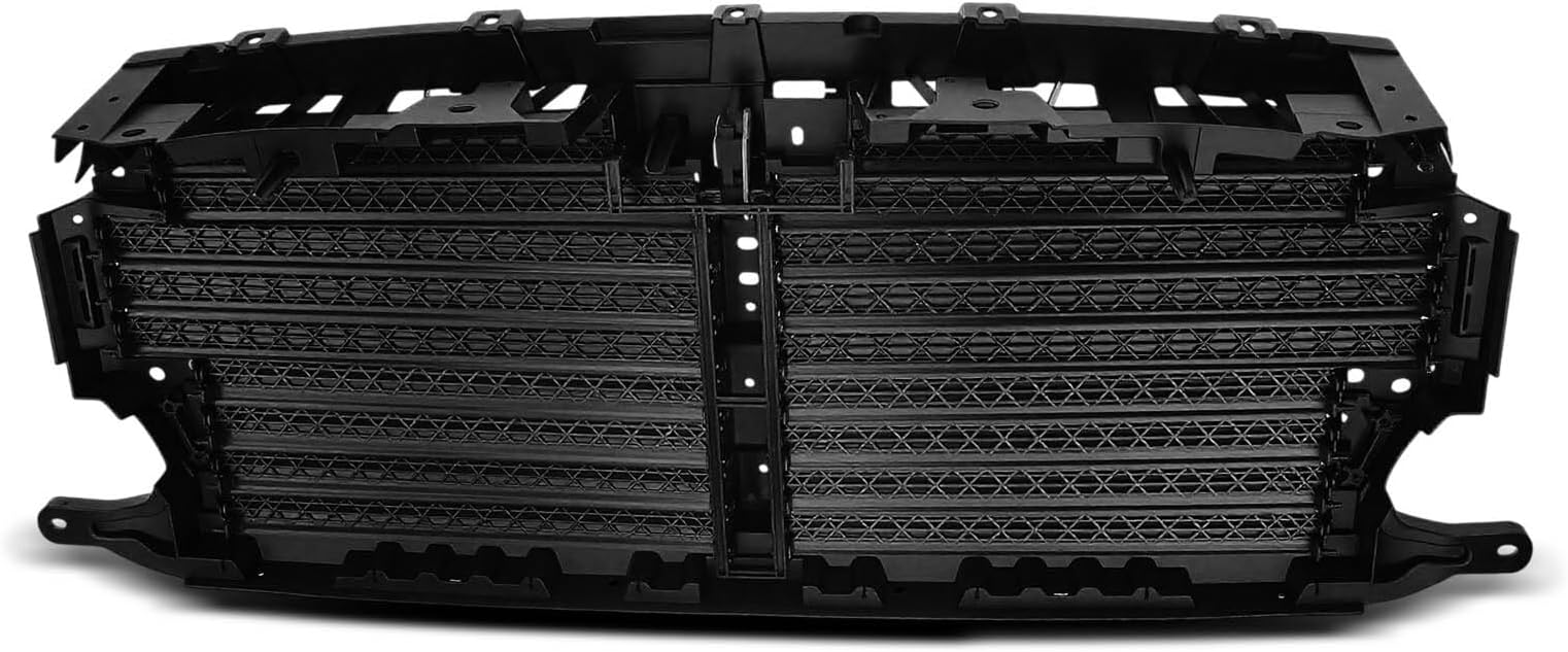 A-Premium Front Upper Radiator Grille, Air Shutter with Actuator Motor Assembly, Compatible with Ford F150 2018 2019 2020, Replacement for JL3Z8475D JL3Z8475-D
