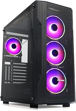 Dark Maxima V30 Temperli Cam Yan Panel, 3x12cm Ön + 1x12cm Arka ARGB LED Fanlı, Dikey Ekran Kartı Takılabilen, USB 3.0 Type-C, ATX Oyuncu Kasası (DKCHMAXV30)