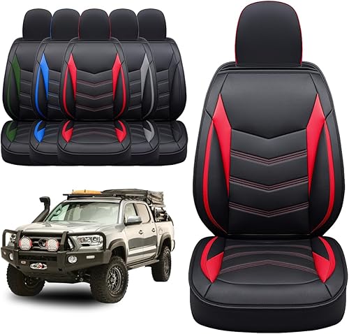 Miniatura 8 de LUCKYMAN CLUB Tacoma - Juego completo de fundas de asiento personalizadas M9, ajuste 2005-2023 Tacoma DoubleCrew Cab SR SR5 TRD Sport TRD Off-Road