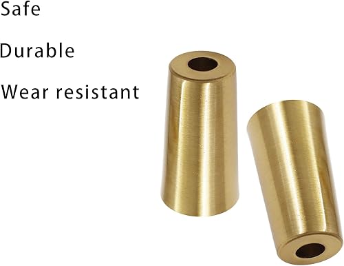 Miniatura 5 de 4 tapas de metal para patas de silla, fundas inferiores para patas de muebles, puntas redondas protectoras de suelo, accesorios decorativos de lujo