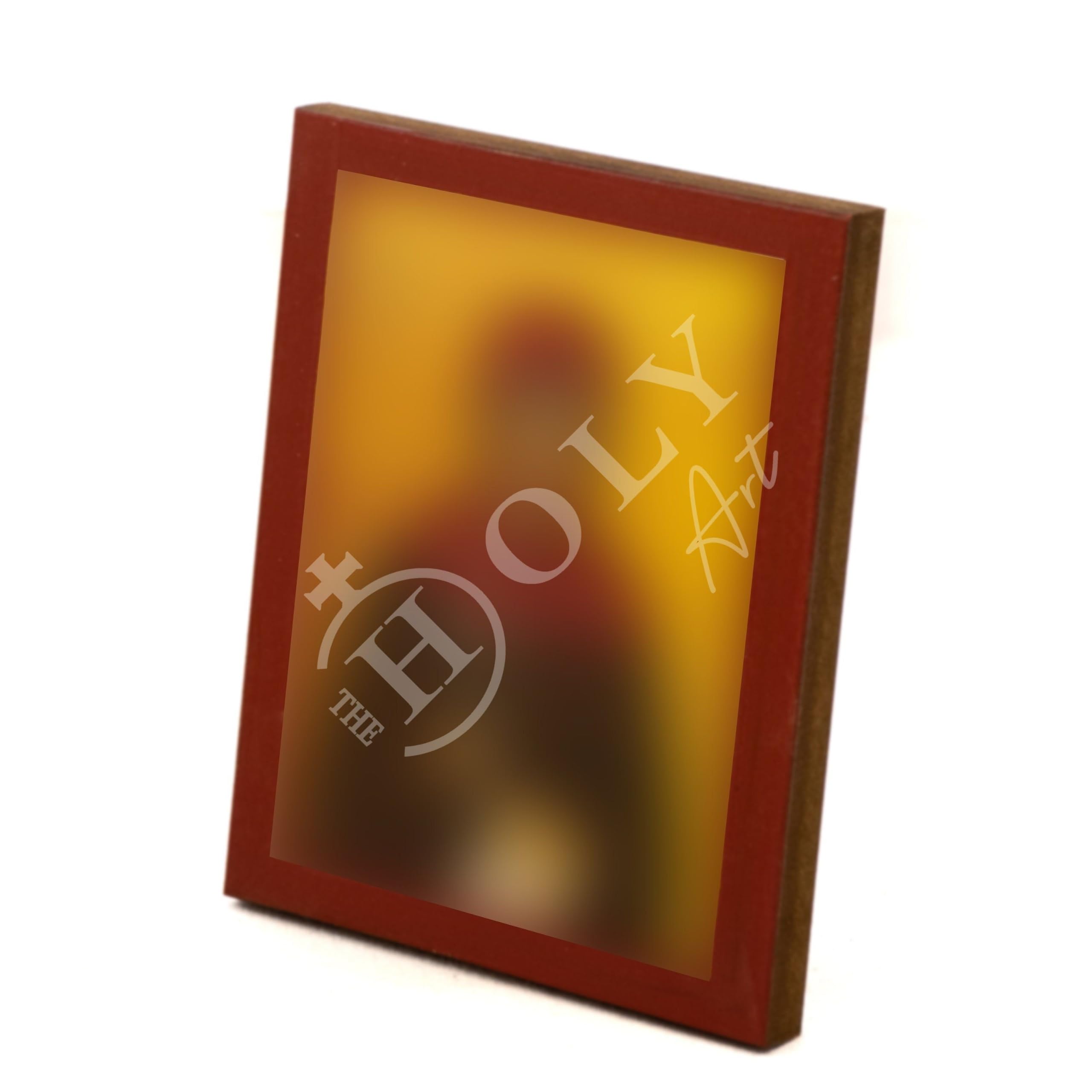 Icono de Santa Susanna, hecho a mano, icono cristiano griego ortodoxo de Santa Susanna, arte bizantino, icono para colgar en la pared en placa de madera, regalo religioso, 30 x 40 cm