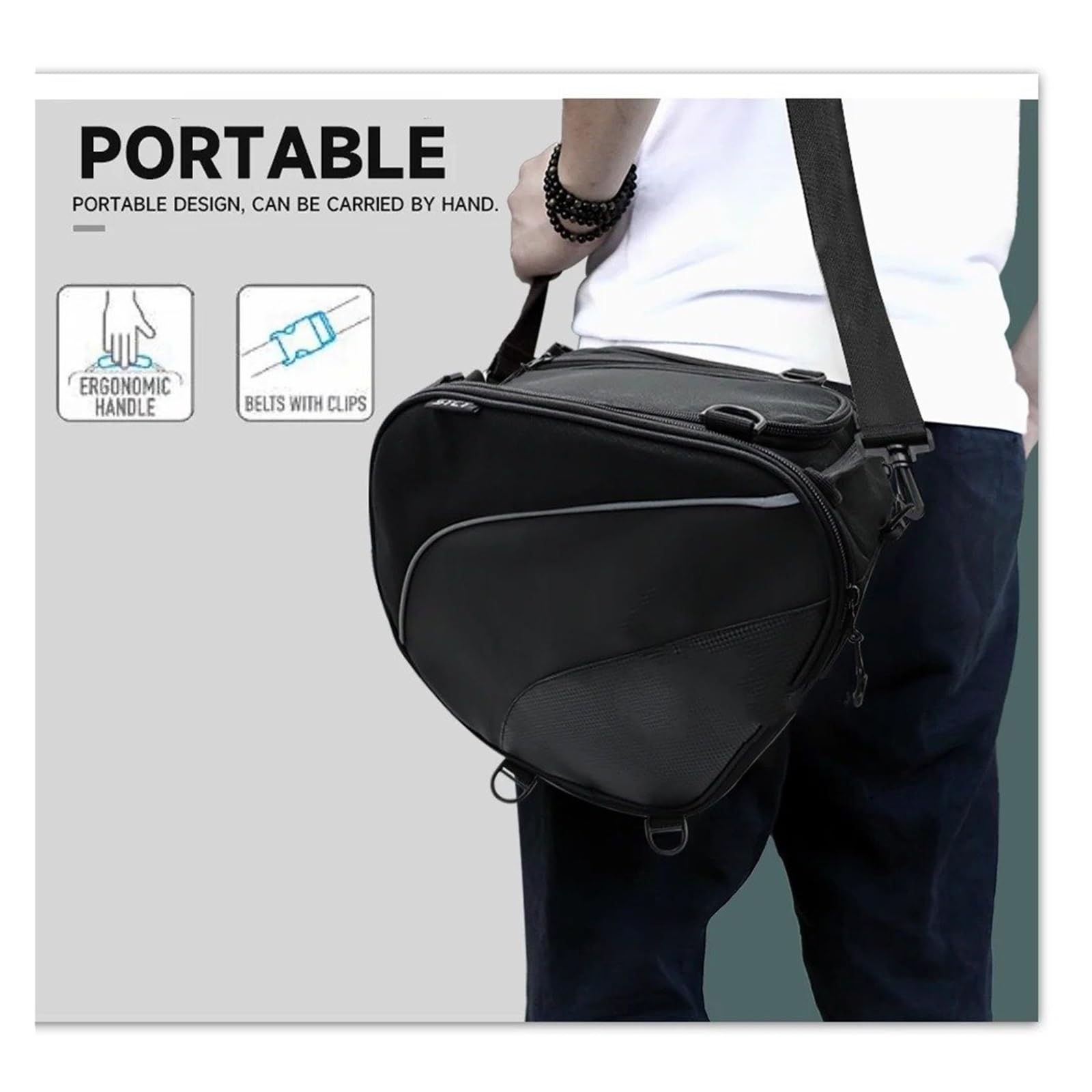 Bolsa de Moto Bolsa Túnel Impermeable Para Motocicleta Scooter Bolsa Depósito Bolsas Herramientas Para Tmax 530 560 Xmax125 300 X-max 125 300 X-max125 Nmax155 Mochila para Motocicleta(Navigation bag s