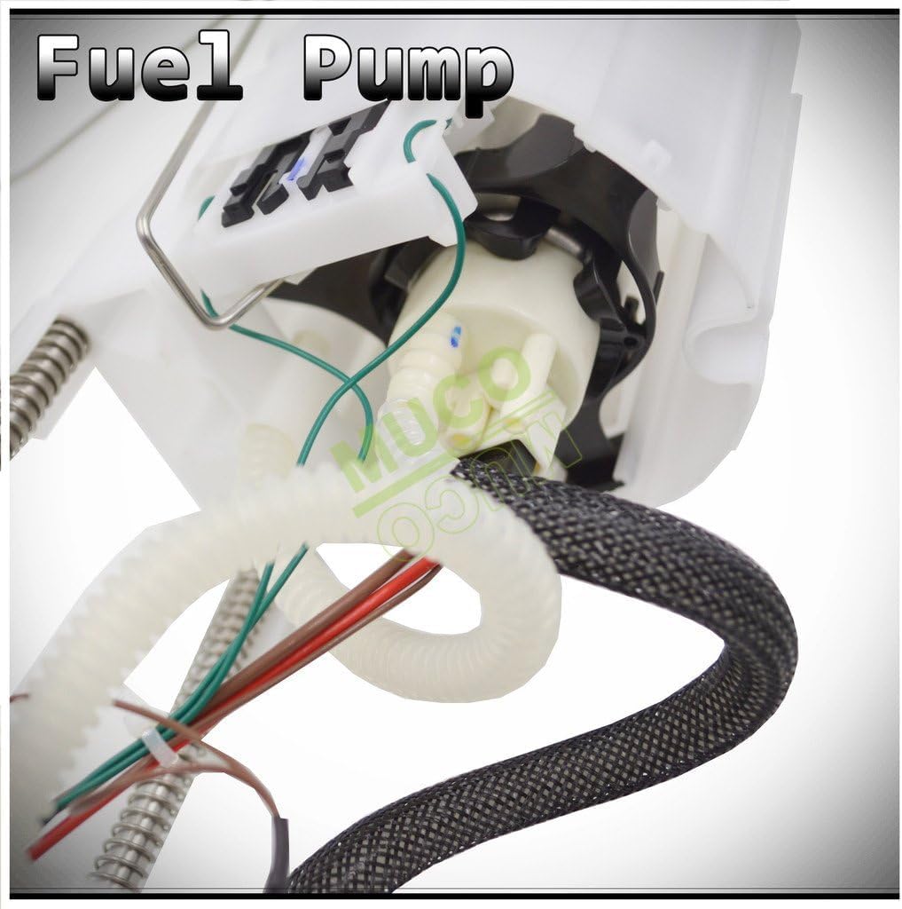 MUCO New 1pc Electric Intank Fuel Pump Module Assembly w/Level Sensor Sending Unit Fit Dodge Ram 04-07 1500 08 34 Gallon Tank 05-09 2500/3500 4.7L/5.7L V8 Gas Engine E7186M
