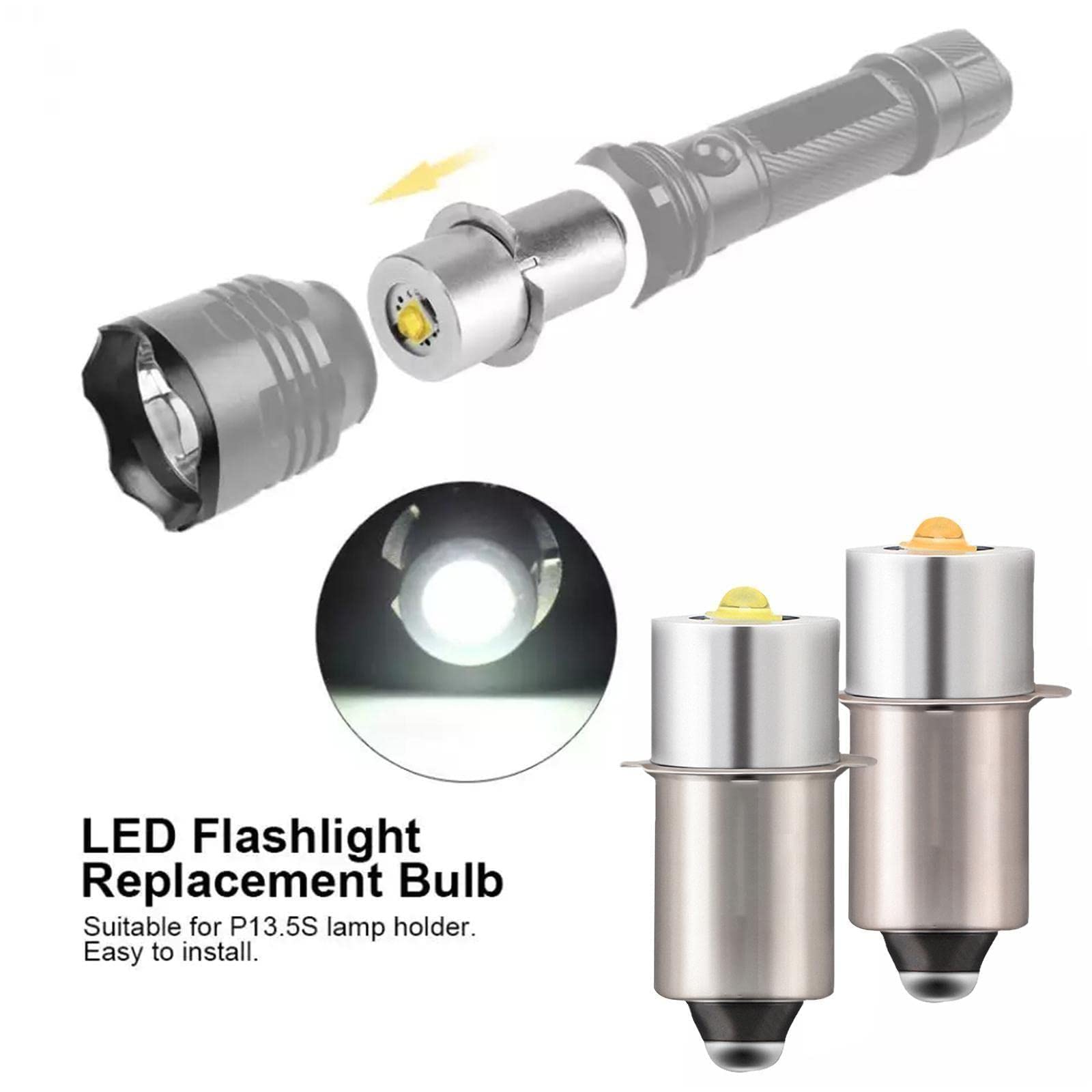 P13.5S p13 5S led 3w lâmpada bulbos pr2 p13. 5S maglite led kit de