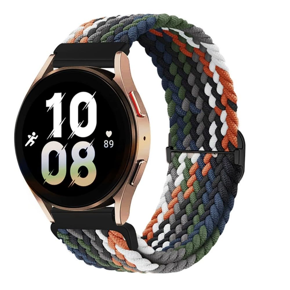 Correa de repuesto trenzada de 22 mm para Amazfit Bip 6/Bip 5/Unity/GTR 4/3/3 Pro/2/2e/47 mm/Pace/Stratos 2/2S/3/Balance 46 mm, correa de reloj suave