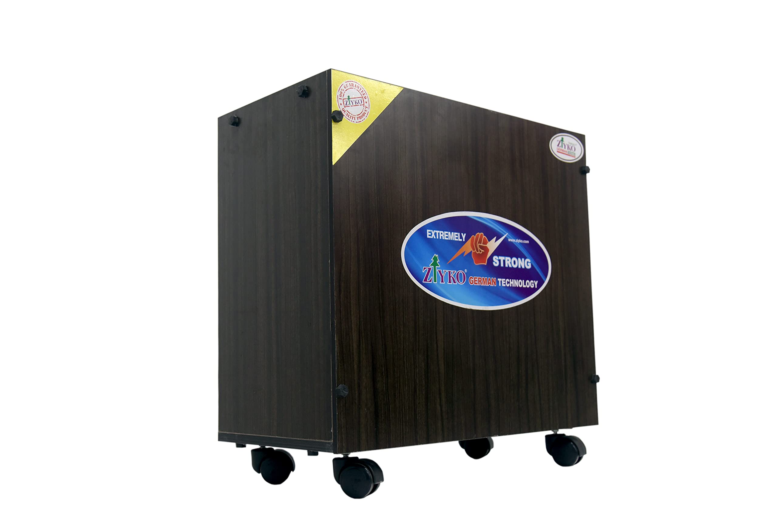 Buy ZIYKO Wooden Inverter Battery Trolley Standard Looking