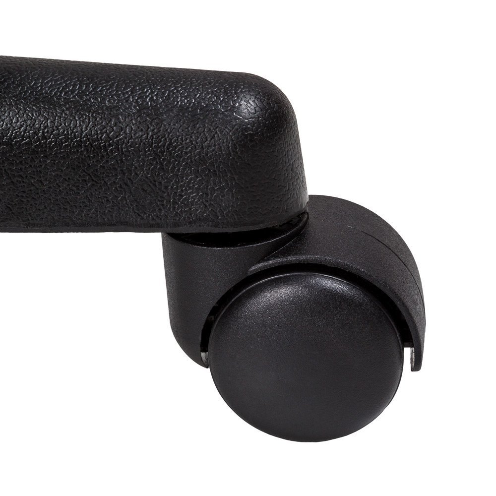 La Silla Española Mojácar Silla de Oficina y Despacho, Poliéster, Negro, 50x40x95 cm