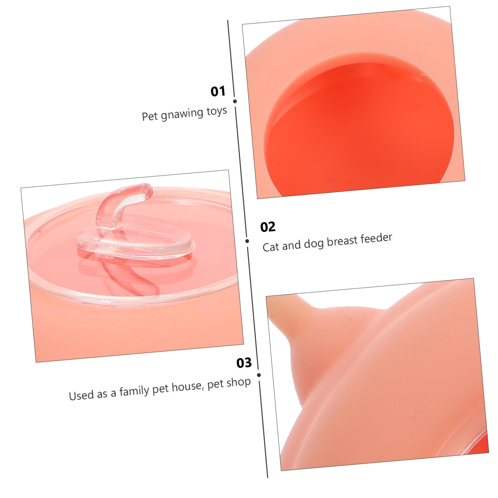 Alimentador de Leche para Cachorros de Silicona con Tetinas Múltiples para Mascotas Pequeñas y Recién Nacidos Práctico y Fácil de Usar para y Dueños