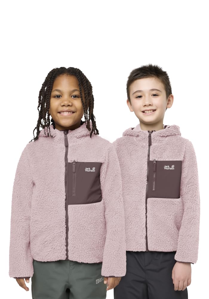 Jack Wolfskin Mädchen Ice Curl Hood Jacket K Fleece-Jacke