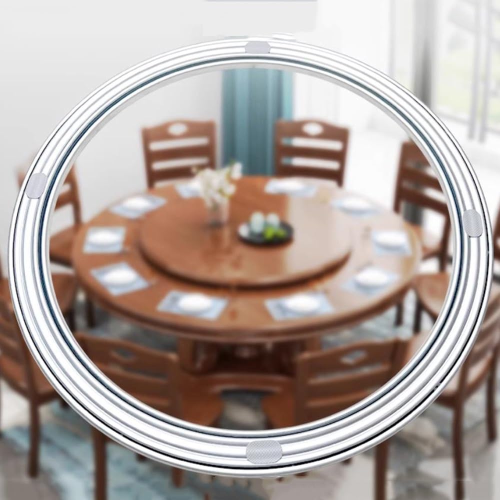 COKYIS Rodamiento Placa Giratoria para Lazy Susan De Madera, Cojinete Giratorio De Acero, Cojinete De Placa Giratoria Redonda, Base Giratoria De 60-100cm (Size : 90cm/36in)