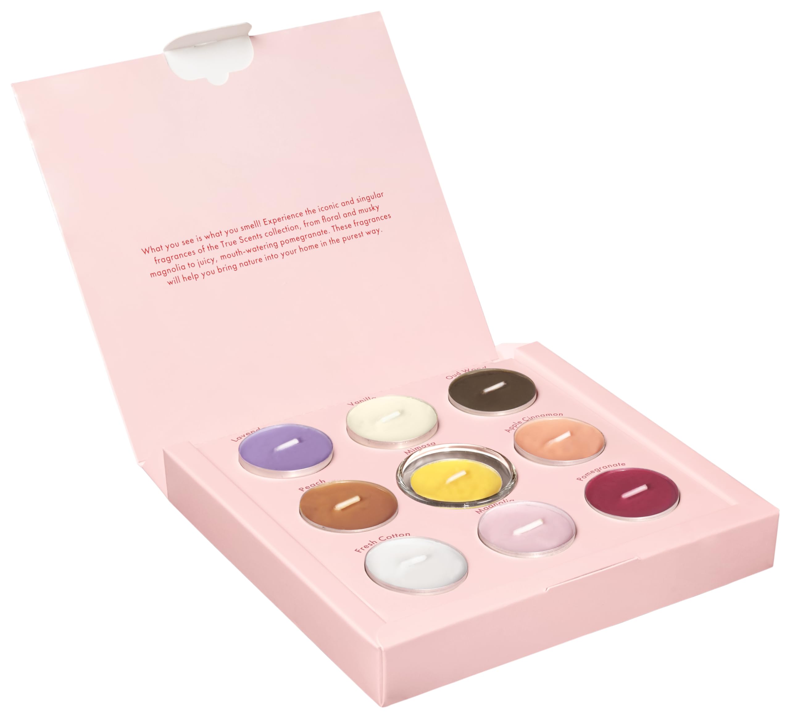 Bolsius - True Scents - Juego de velas de té - velas aromáticas - diferentes fragancias - tiempo de combustión de 4 horas - contiene cera vegetal natural - velas decorativas para el hogar