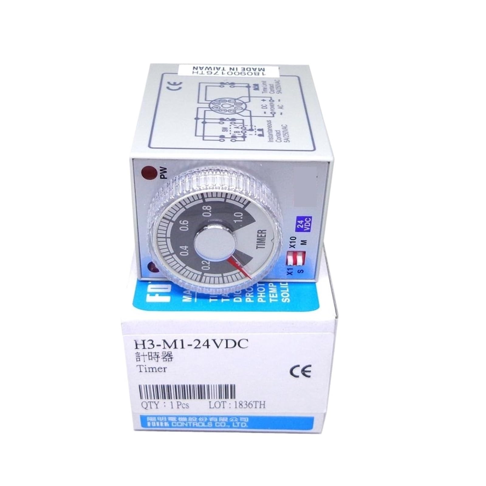 OSHZIKJII H3-3S-220V H3-6S-220V H3-30S-220V H3-M1-220V H3-M3-220V H3-M6-220V H3-6S-24V H3-M1-24V H3-M3-24V M6-24V Switch(FOTEK H3-3S-220V)