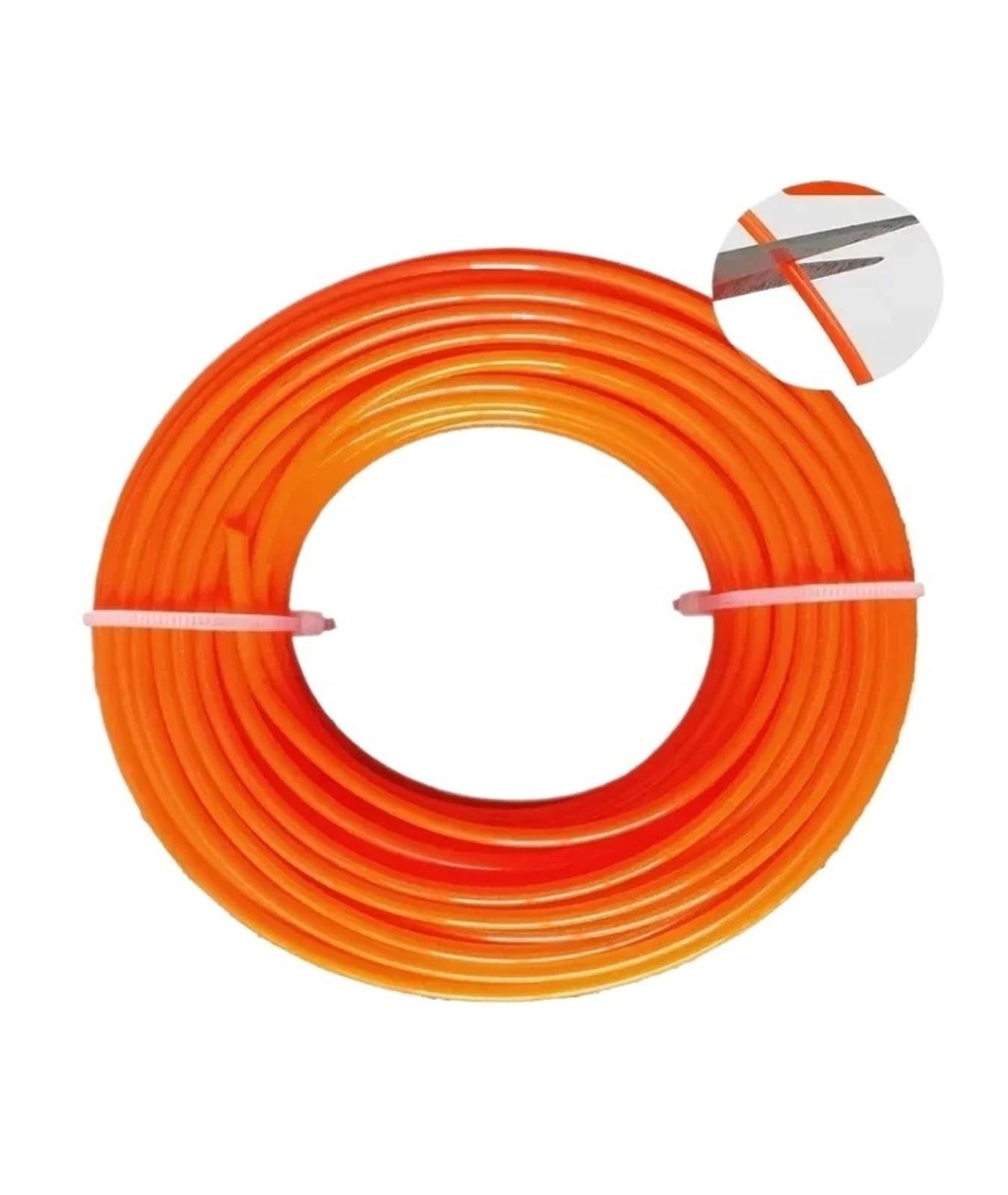 HIZON Cordón de Nailon for cortacésped(3.0mm 1LB Orange)