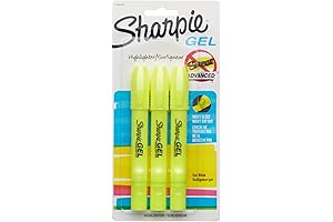 Accent Gel Highlighters, Yellow, Pack of 3 - Perfect for Precision Highlighting