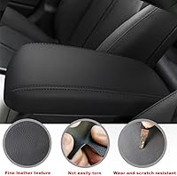 Vista 5 de Blazeray para Kia Optima 2016-2020 Funda para el reposabrazos de la consola central, de piel, antiarañazos, impermeable, protector de reposabrazos