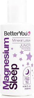 BetterYou Magnesium Sleep Lotion Junior | Transdermal Magnesium Sleep Lotion Infused with Lavender & Chamomile to Support Sleep | Natural Sleep Aid For Children| 135ml,packaging may vary