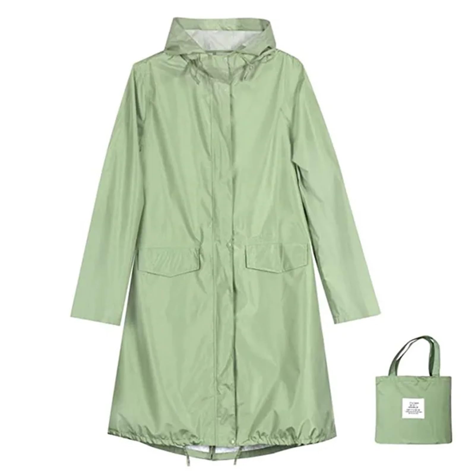 Poncho De Lluvia Abrigos de lluvia for mujeres y hombres, abrigo largo impermeable, poncho ligero, chaqueta larga secado rápido con capucha Para Senderismo