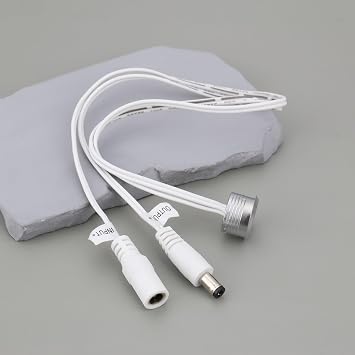 eMagTech 2 PCS Strip Touch Dimming Switch with Male & Female 24V/12V 17.5mm Suitable for LED Strip