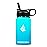 HYDRO CELL Stainless Steel Insulated Water Bottle with Straw - For Cold & Hot Drinks - Metal Vacuum Flask with Screw Cap and Modern Leakproof Sport Thermos for Adults (Teal/Blue 14oz)