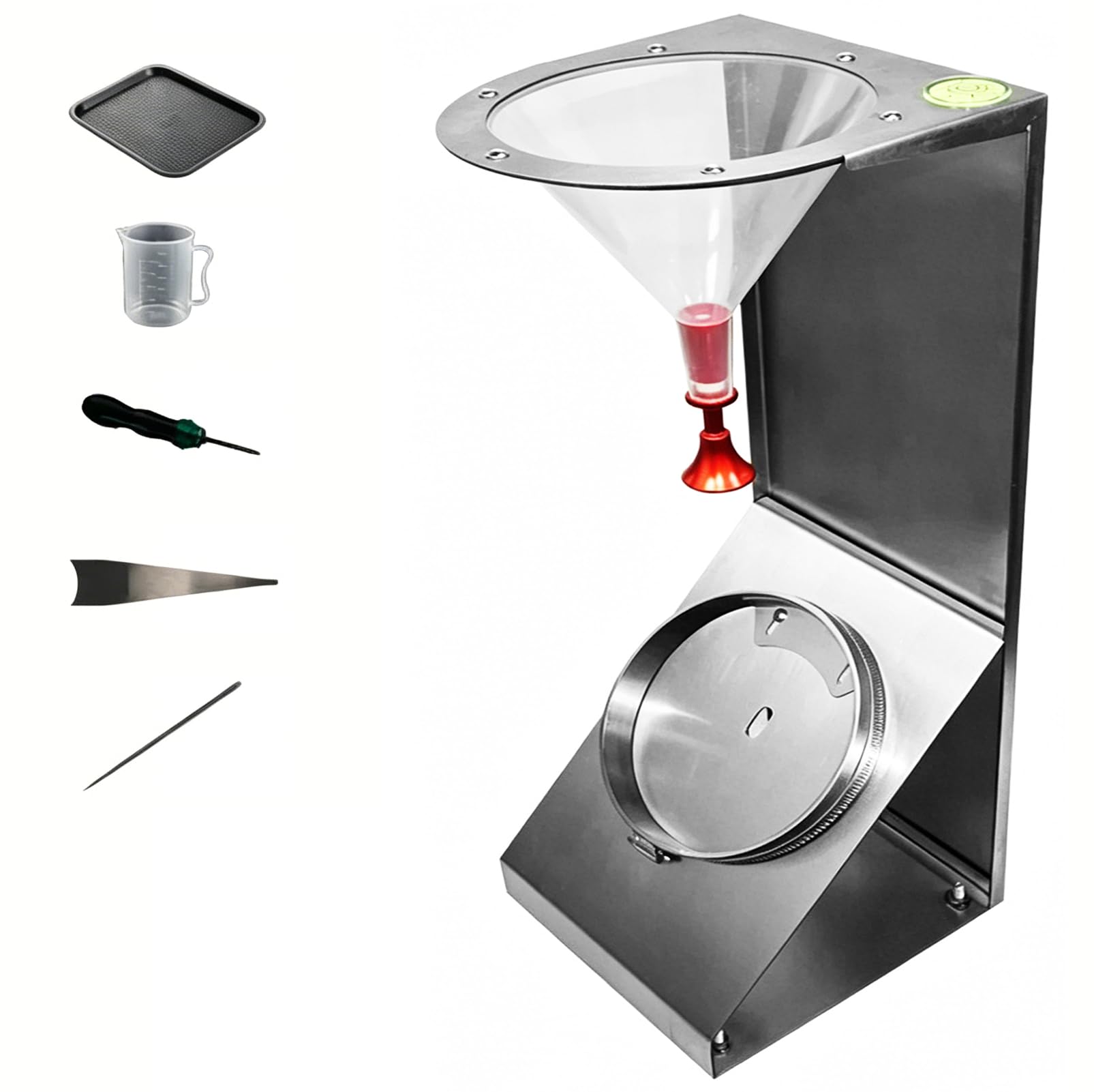 HNBYLMM Textile Fabric Spray Rating Tester, Textile Moisture Resistance Testing Machine, Stainless Steel Fabric Water Resistance Test Equipment, 45° Fabric Water Repellency Tester