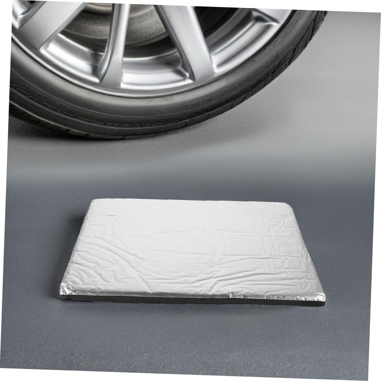 Amosfun 50stücke Schallschutzmatte Aus Aluminiumfolie Isolierung Für Auto Motor Wärmedämmung Geräuschreduzierung Dämmmaterial Für Fahrzeuge