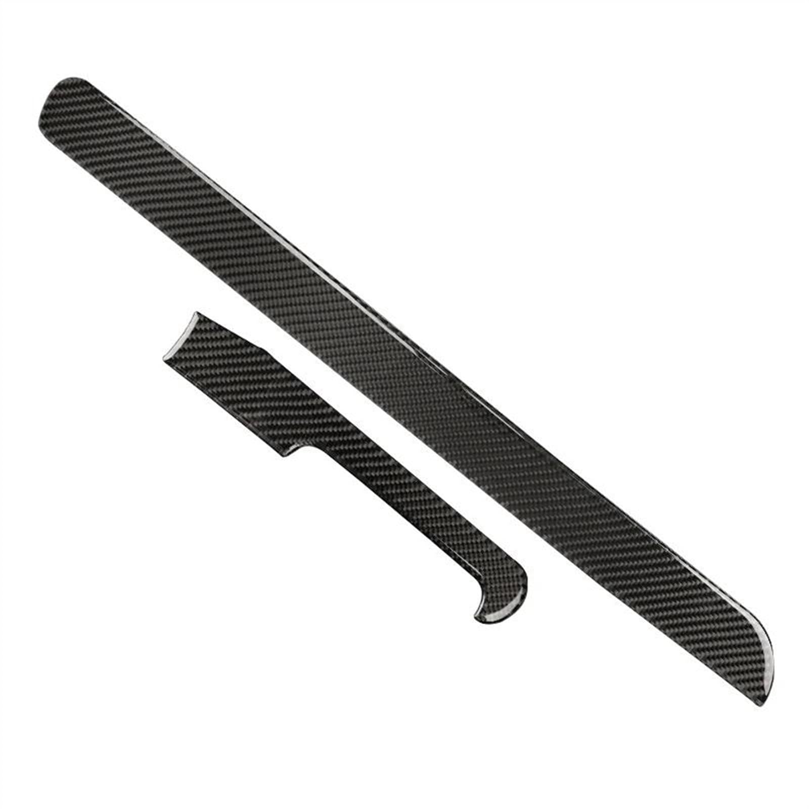 Qibbei Black Rhd Carbon Fiber Car Center Console Dashboard Cover Protection Trim Sticker For Golf 6 Gti R Mk6 2008-2012 Stickers(Black Rhd)