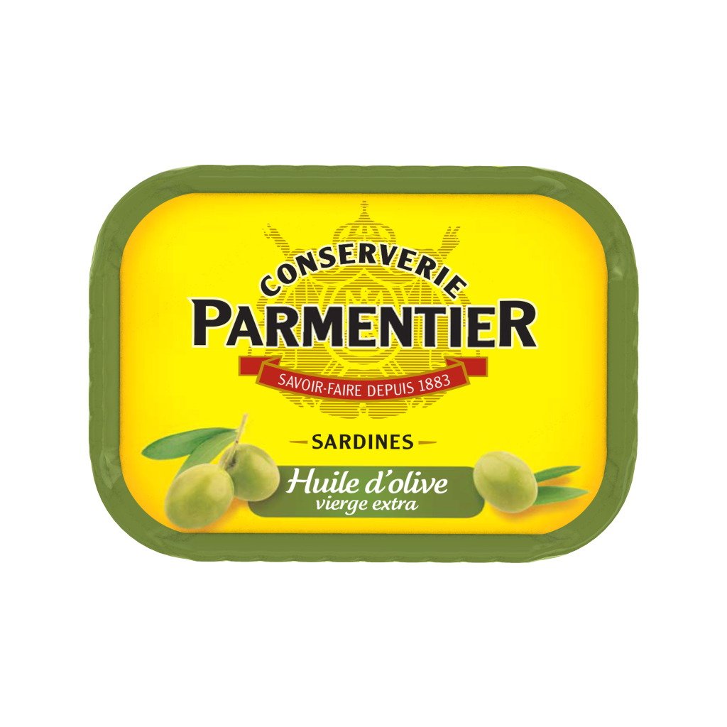 Parmentier Sardinen mit nativem Olivenöl, extra 135 g, 24 Stück