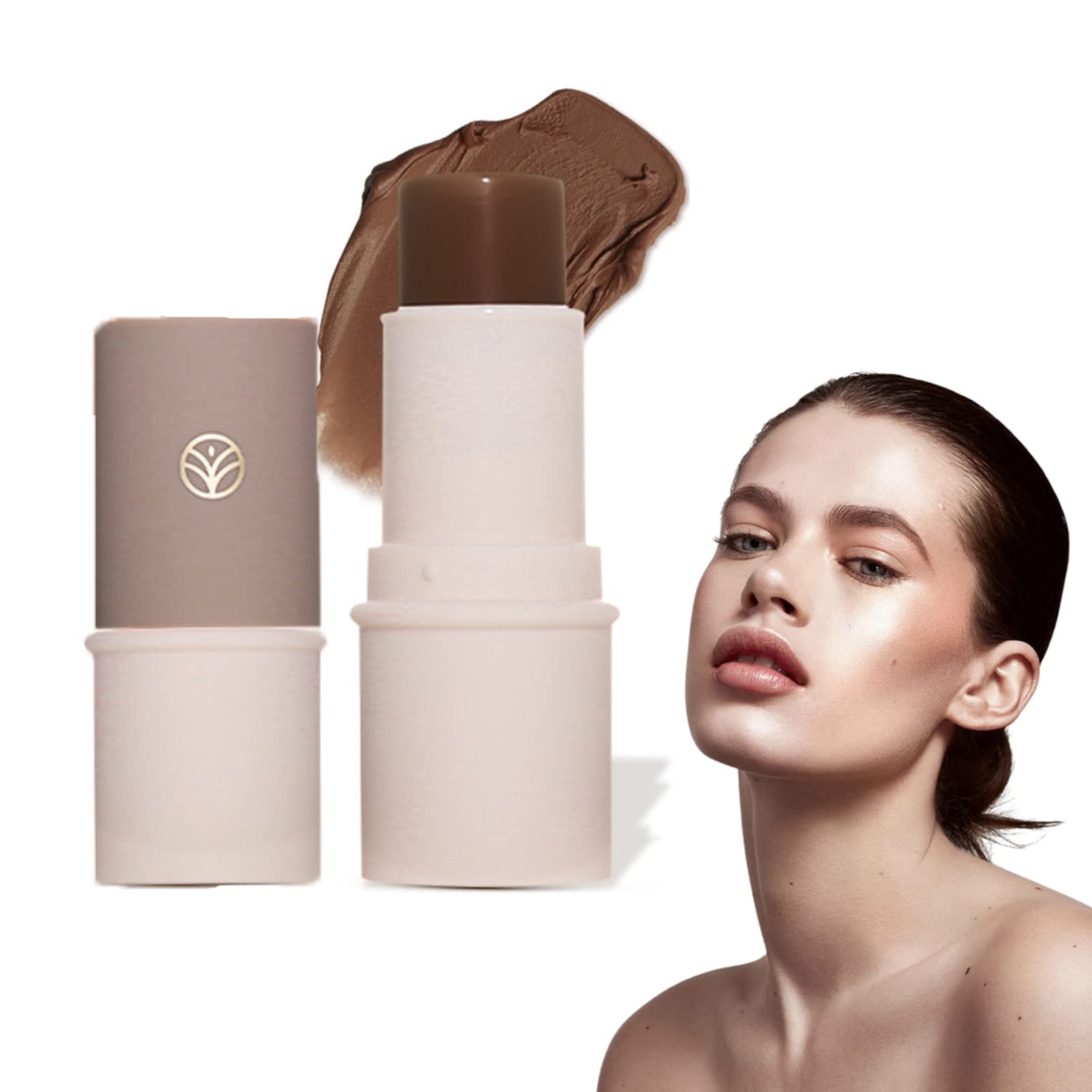 Contour Stick - Waterproof Cream Bronzer Contour Wand - Long Lasting Lightweight Bronzer Contour - Smooth Creamy Texture - 3D Face Makeup For A Natural Tanned Look
