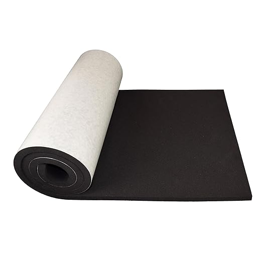 XCEL Marine Foam Roll with Self Adhesive (Black, 60" x 16" x 1/2")