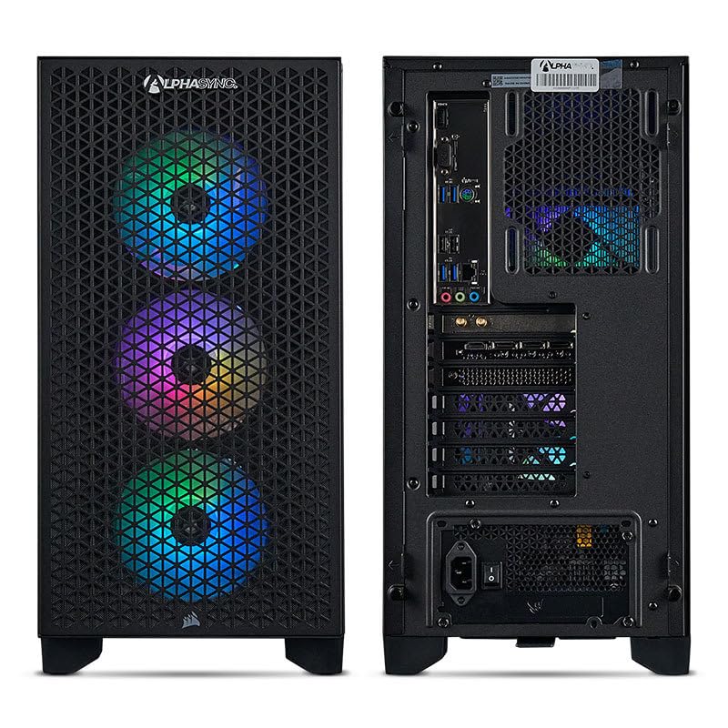 AlphaSync Prebuilt Gaming PC - AMD Ryzen 5 7500F, NVIDIA GeForce