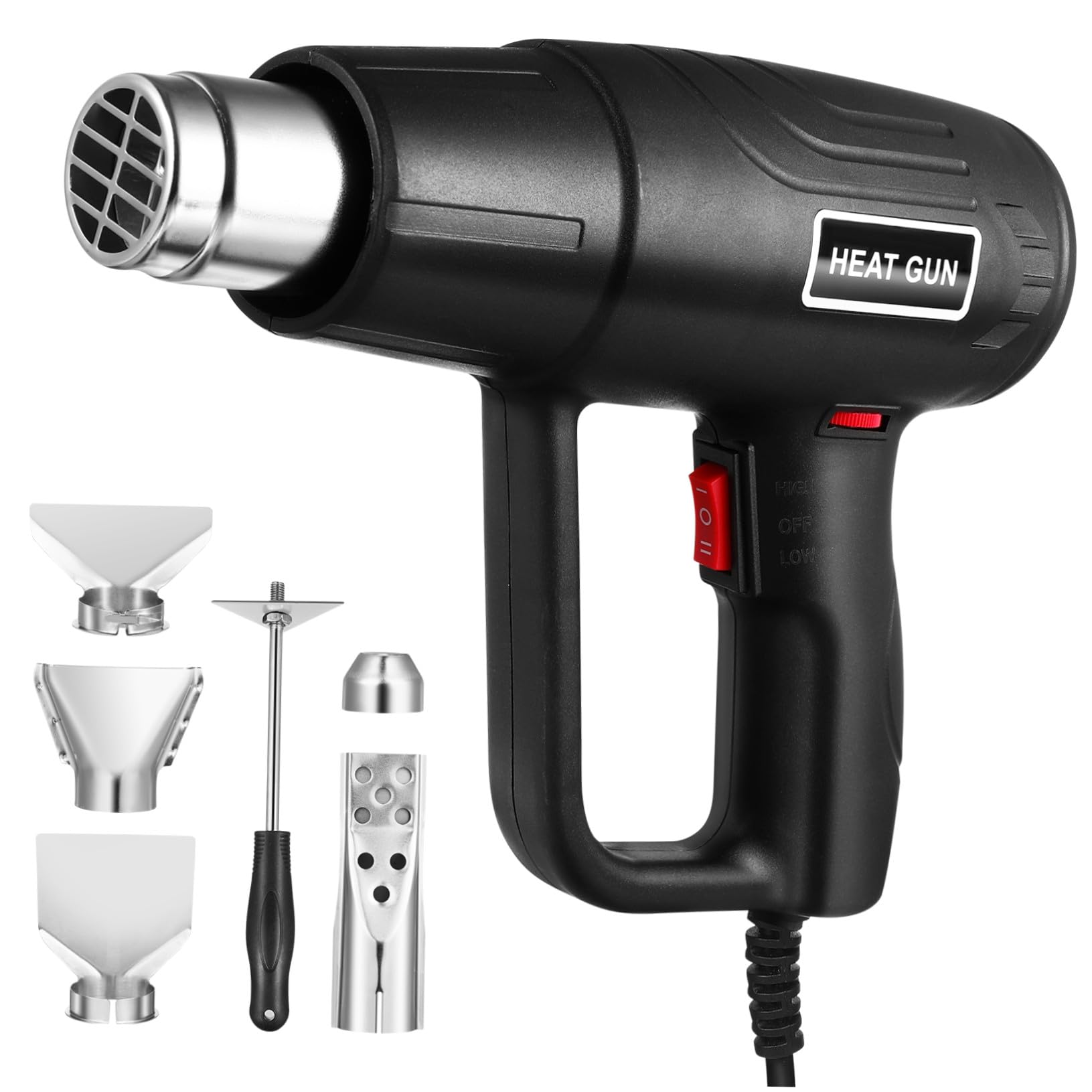 Chauffage électrique 1500w Housoutil avec température réglable et flux d'air chaud portable