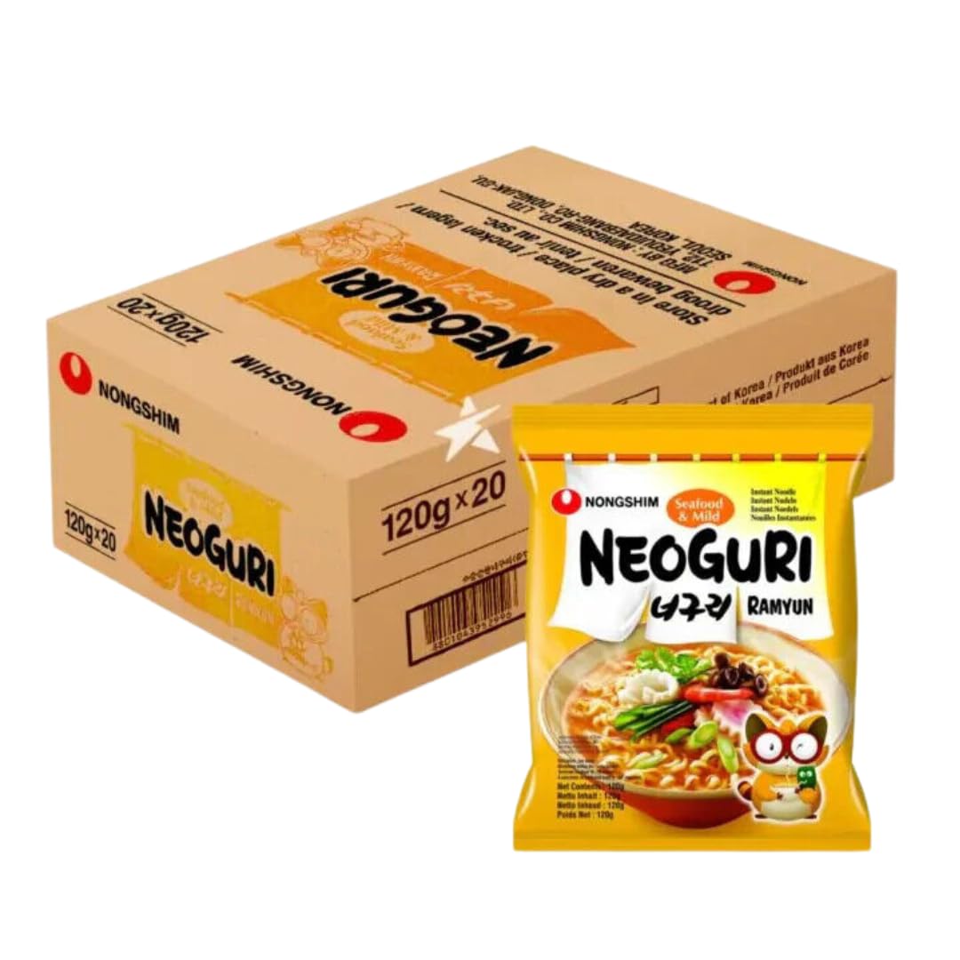 Neoguri Caja Ramen de Marisco MILD 120gr Pack 20