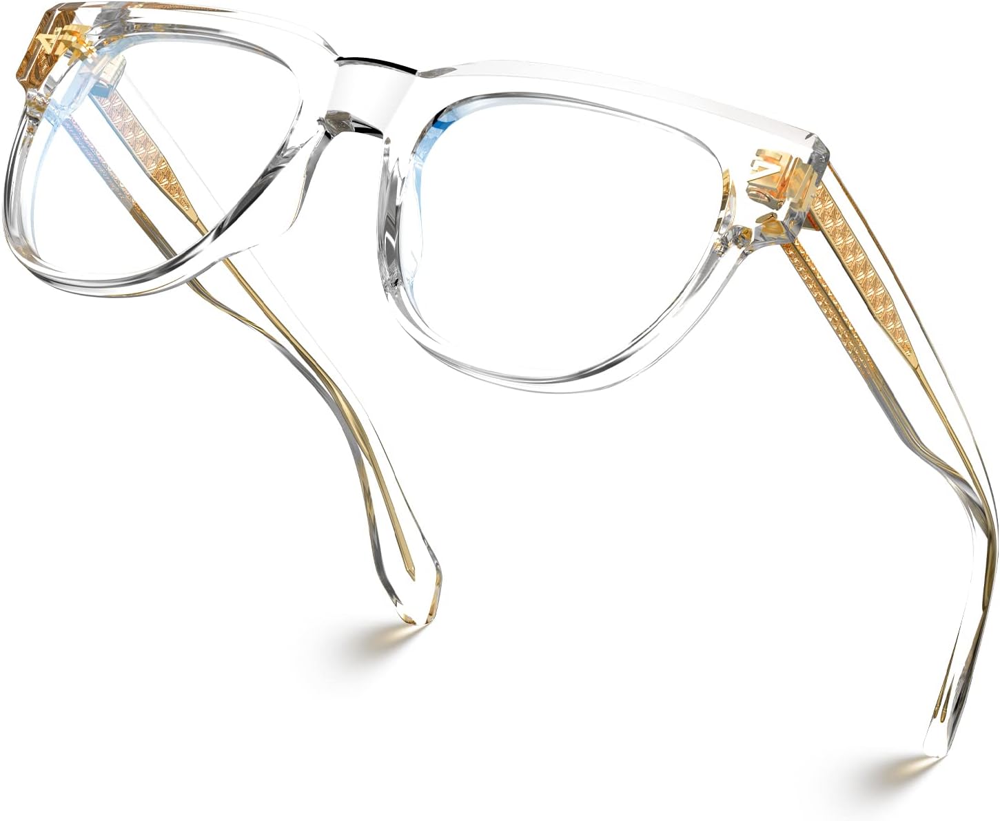 VISOONESquare TR90 Blue Light Blocking Glasses with Anti Glare Computer Glass Woman and Men SAGE