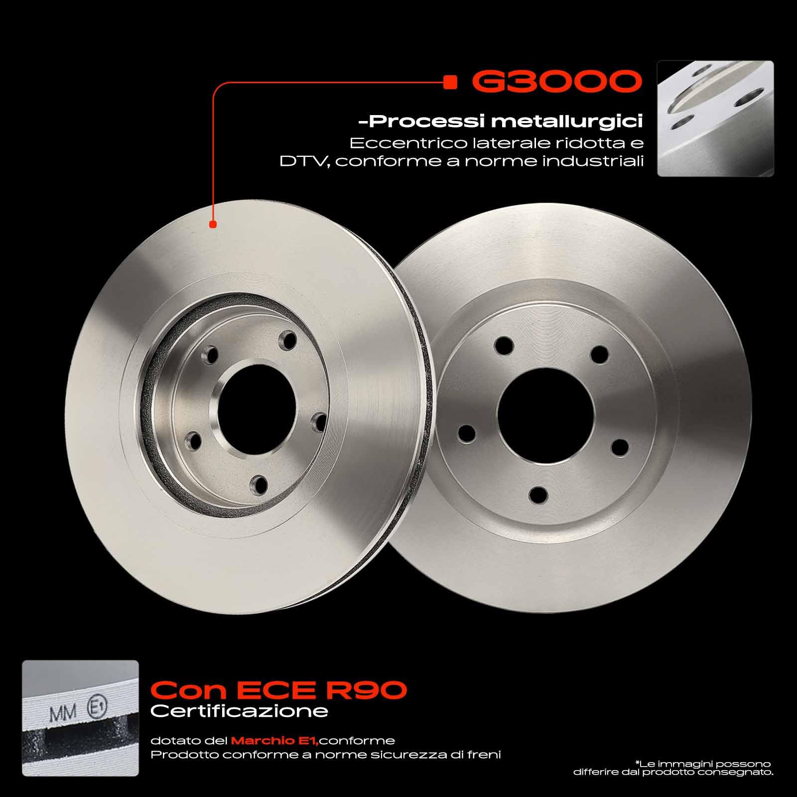 Frankberg Set di dischi freno incl. 2x Dischi Freno Anteriore Ventilato Diametro296mm Compatibile con Qashqai +2 I J10 NJ10 Qashqai II SUV J11 J11 Replace# 40206JD00A,40206JG00A | Compatibile con: Qashqai II SUV J11 J11, X-Trail T31, Qashqai +2 I J10 NJ10