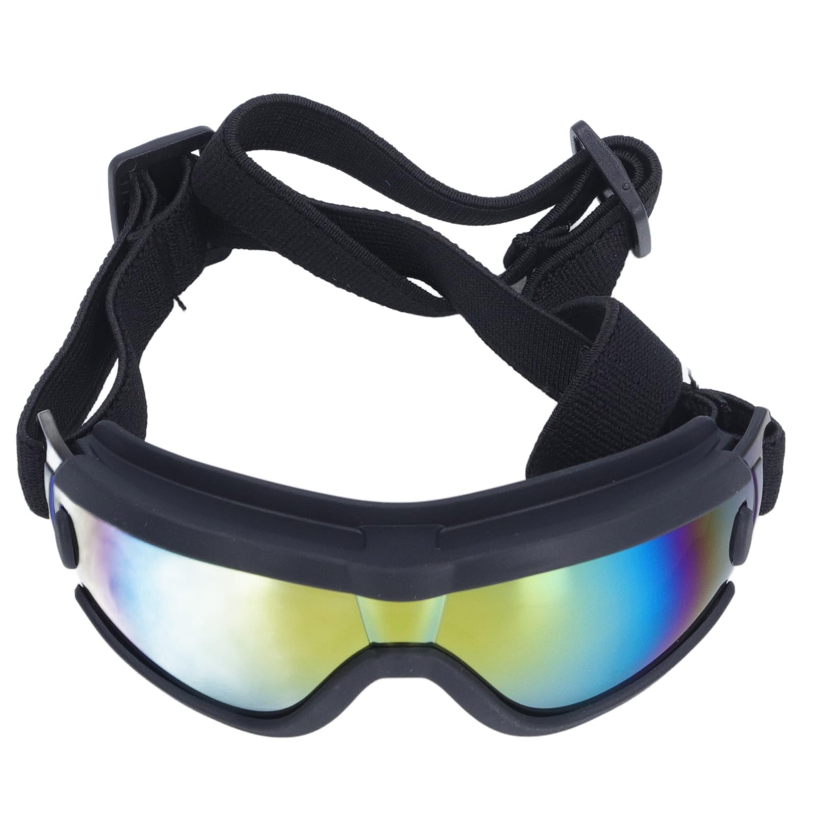 Generic Dog Goggles, UV Proof Adjustable Lens Strap Dog Sunglasses Multi Layers Sponge Lining for Cycling (Red)