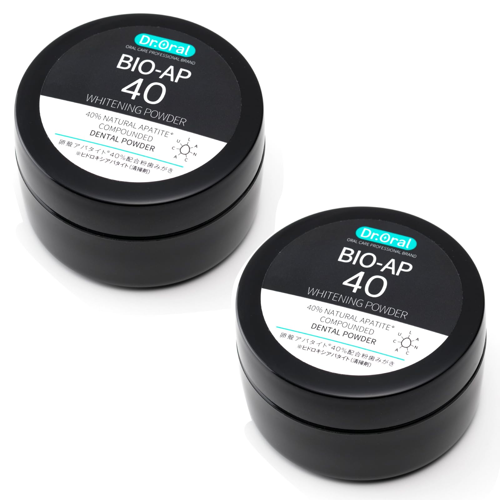 ドクターオーラル (Dr.Oral) ホワイトニングパウダー （26g）2個セット 卵殻アパタイト40% 重曹 ポリリン酸 キシリトール配合 ミント 歯垢 黄ばみオフ