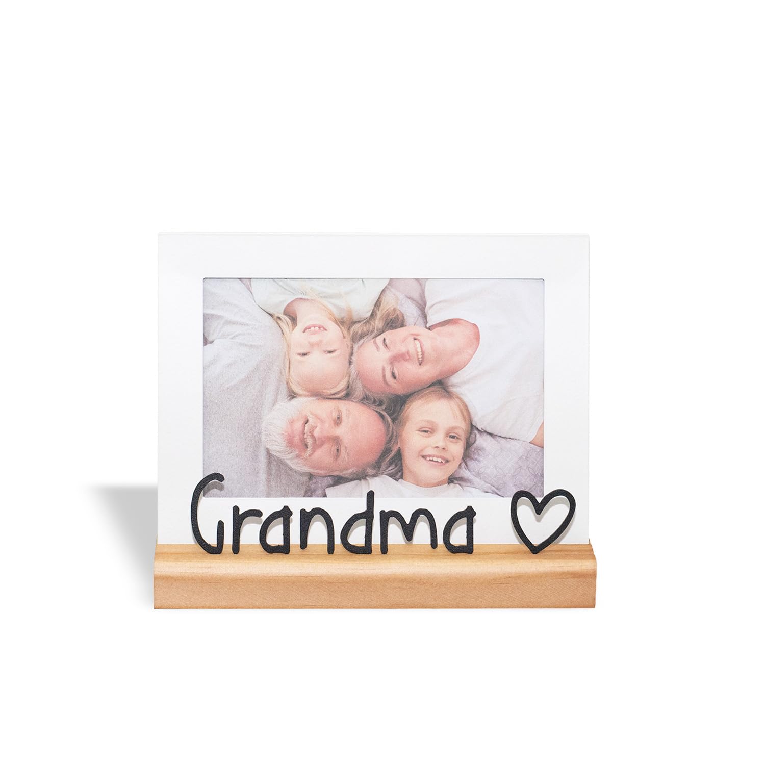 GEGUTON Grandma Photo Frame 4" x 6" – Wood, Horizontal Display, Vintage Style – Thoughtful Granparent's Day Gift, Family Moments, Home Decor