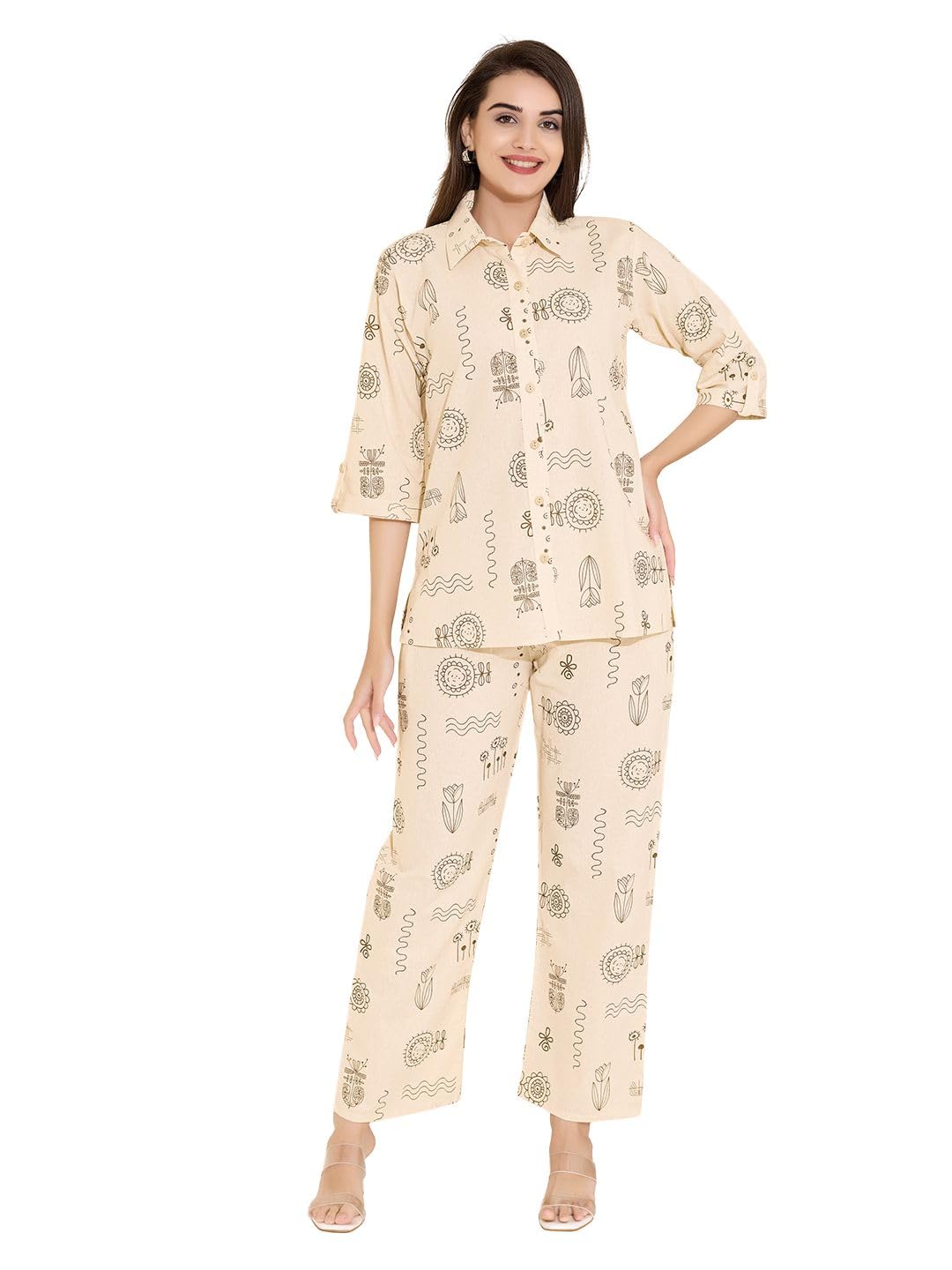 Co-ord Set for Women | Trendy Top and Bottom Set | Comfortable Cotton Loungewear | Casual Wear for Relaxed Days-image-33