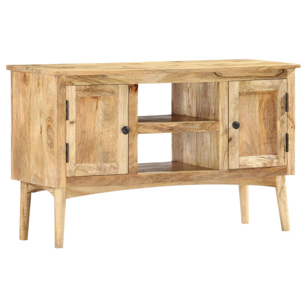 SKM Buffet 100x35x60 cm Bois de Manguier Massif