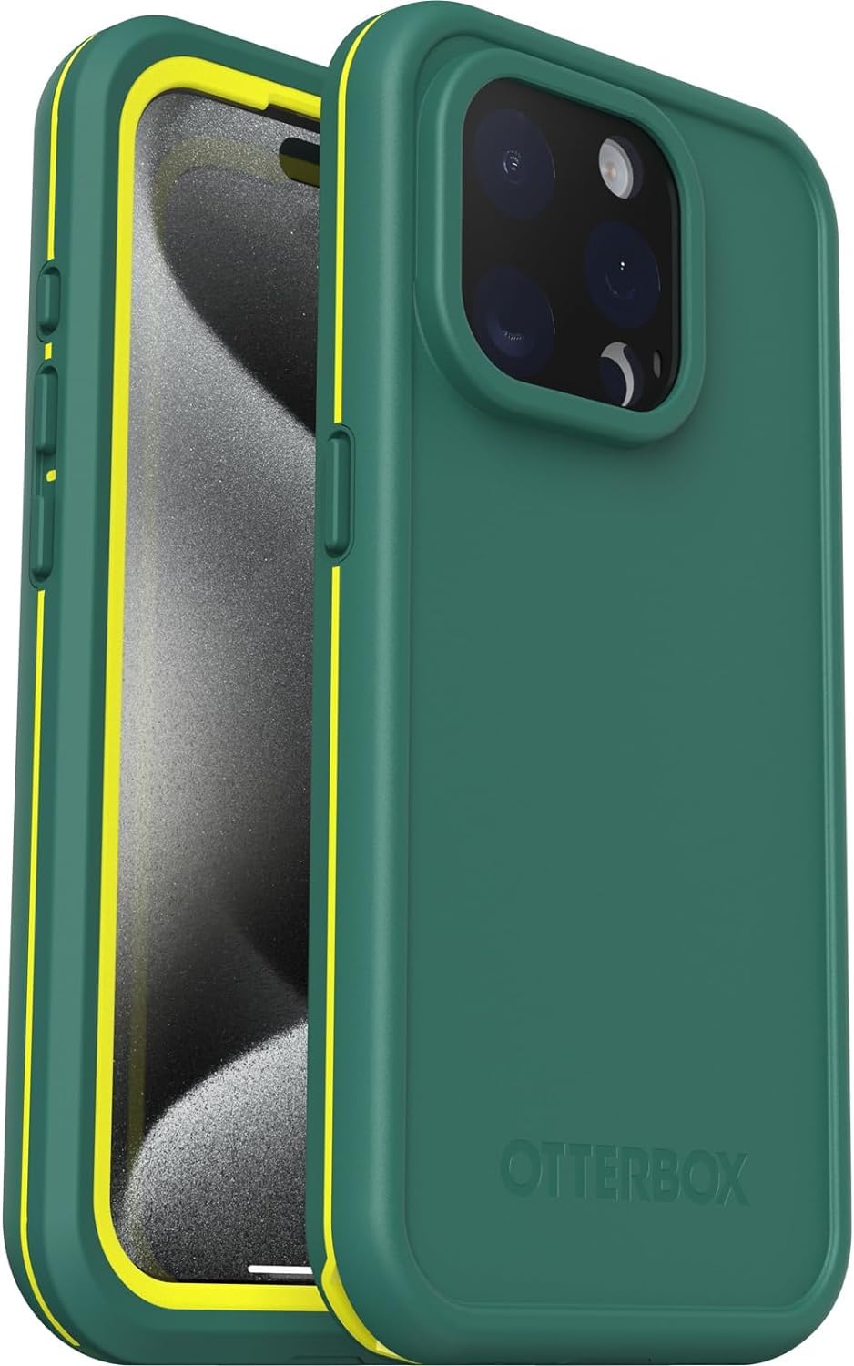 OtterBox iPhone 15 Pro Max (Only) FRE Series Waterproof Case with MagSafe  (Designed by LifeProof) Screen Protection, Sleek and Stylish Non-Retail