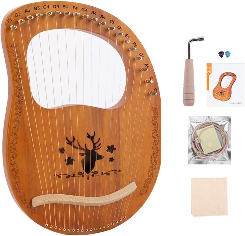 Petite Harpe Portable, Harpe 19 Lyre, Instrument À Cordes, Instrument À