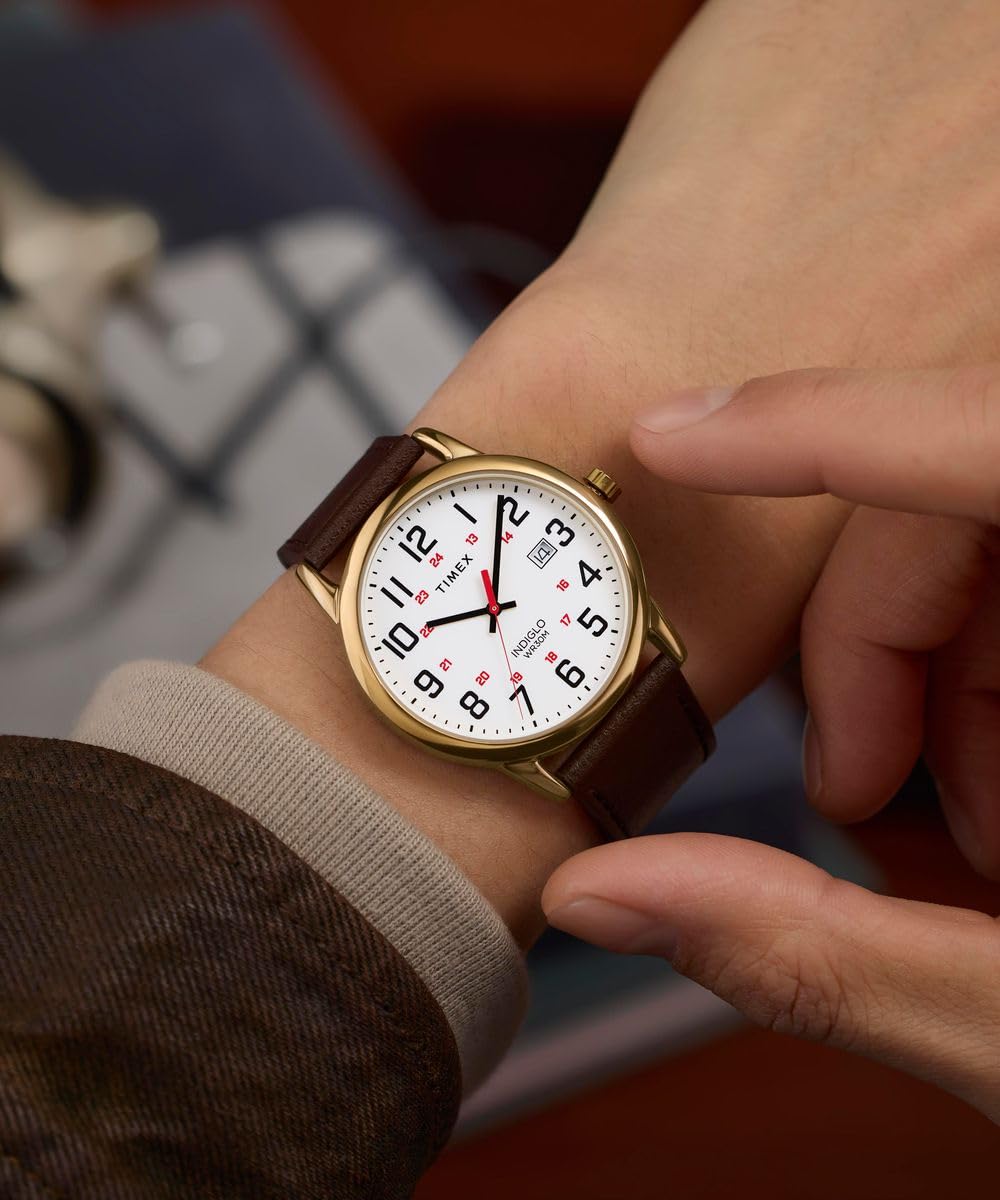 Timex Orologio da polso analogico al quarzo da uomo Easy Reader Classic