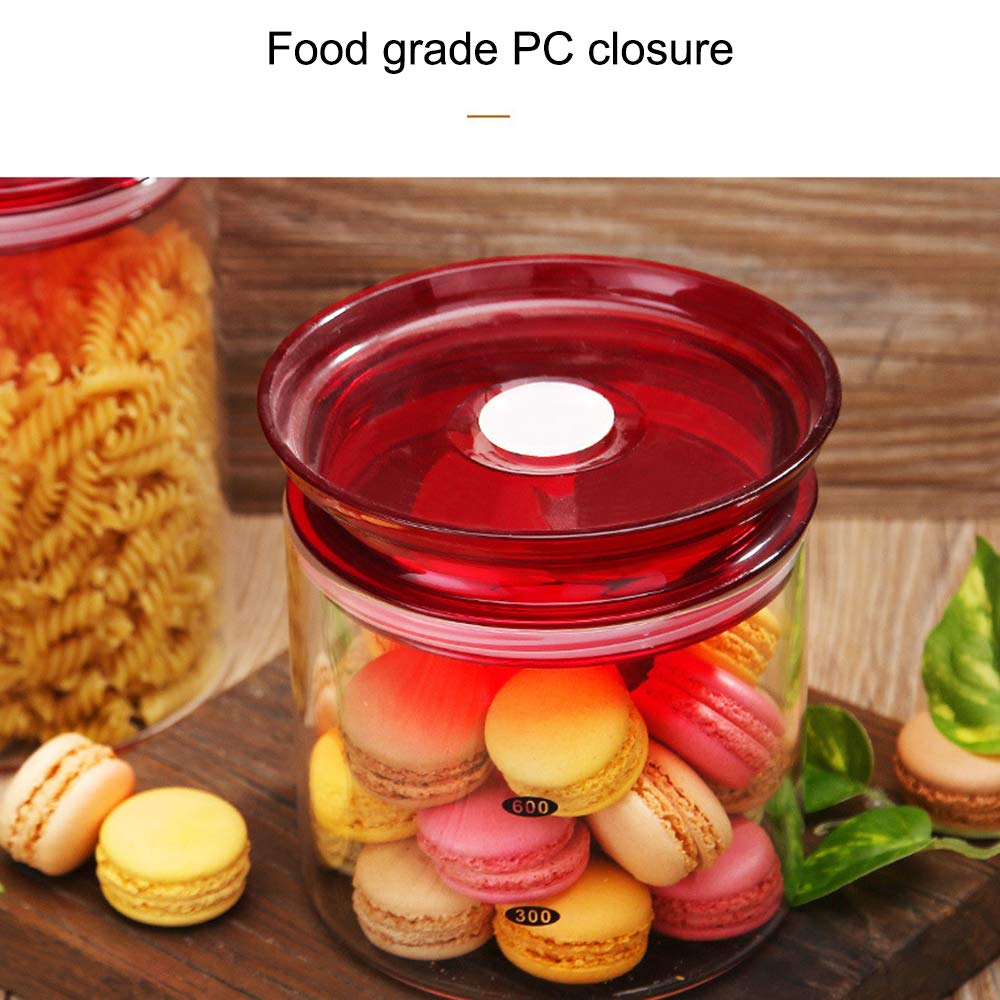 Juego de 3 Recipientes Herméticos de Almacenamiento de Alimentos, Plástico Duradero – Libre de BPA, Mantiene La Comida Fresca Y Seca, Transparent